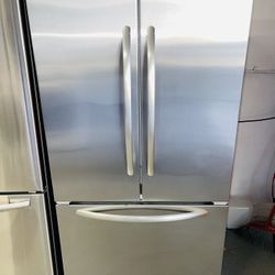 KitchenAid stainless steel refrigerator 36x69x24 one receipt for 60 days warranty