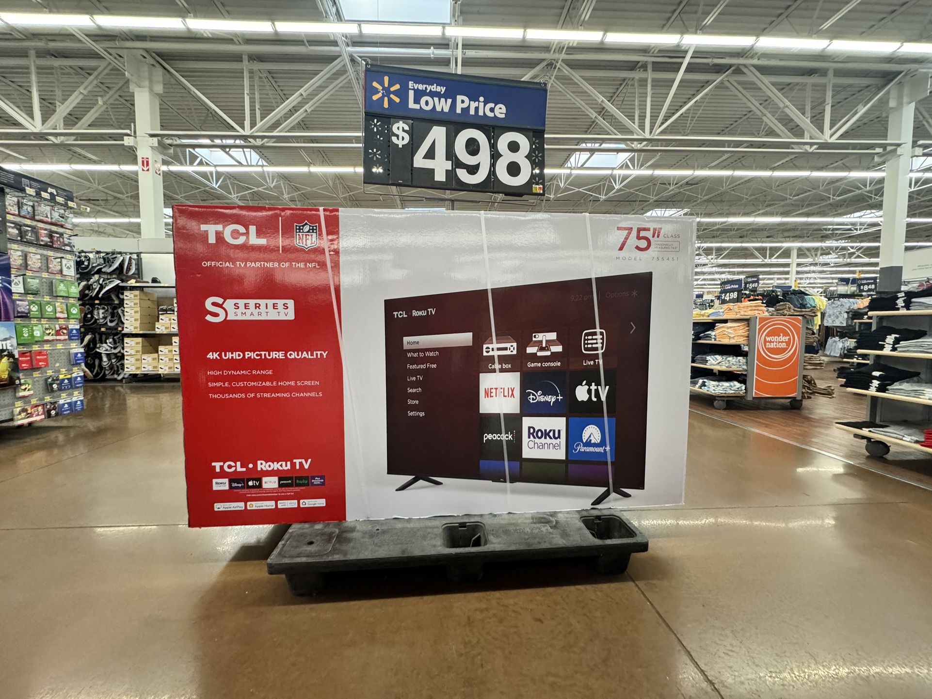 75” TCL Smart 4K Led Uhd Tv 