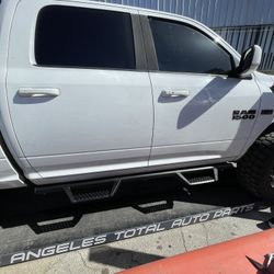 Running Boards For 09-18 Dodge Ram 1500 Black Off Road Side Steps Estribos Escalon Negros
