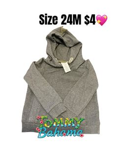 Gray Baby Hoodie Sweatshirt Size 24M💖💖excellent condition 042426 M17