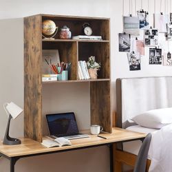 Yak About It Extra Depth Cube Dorm Desk Bookshelf - Beech