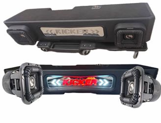 NEW CUSTOM PORTED BOX AND KICKER SOLO X 8” SUBWOOFERS FIT CHEVY SILVERADO GMC SIERRA