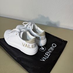 Valentino by Mario Valentino Alice Logo Leather Platform Sneakers