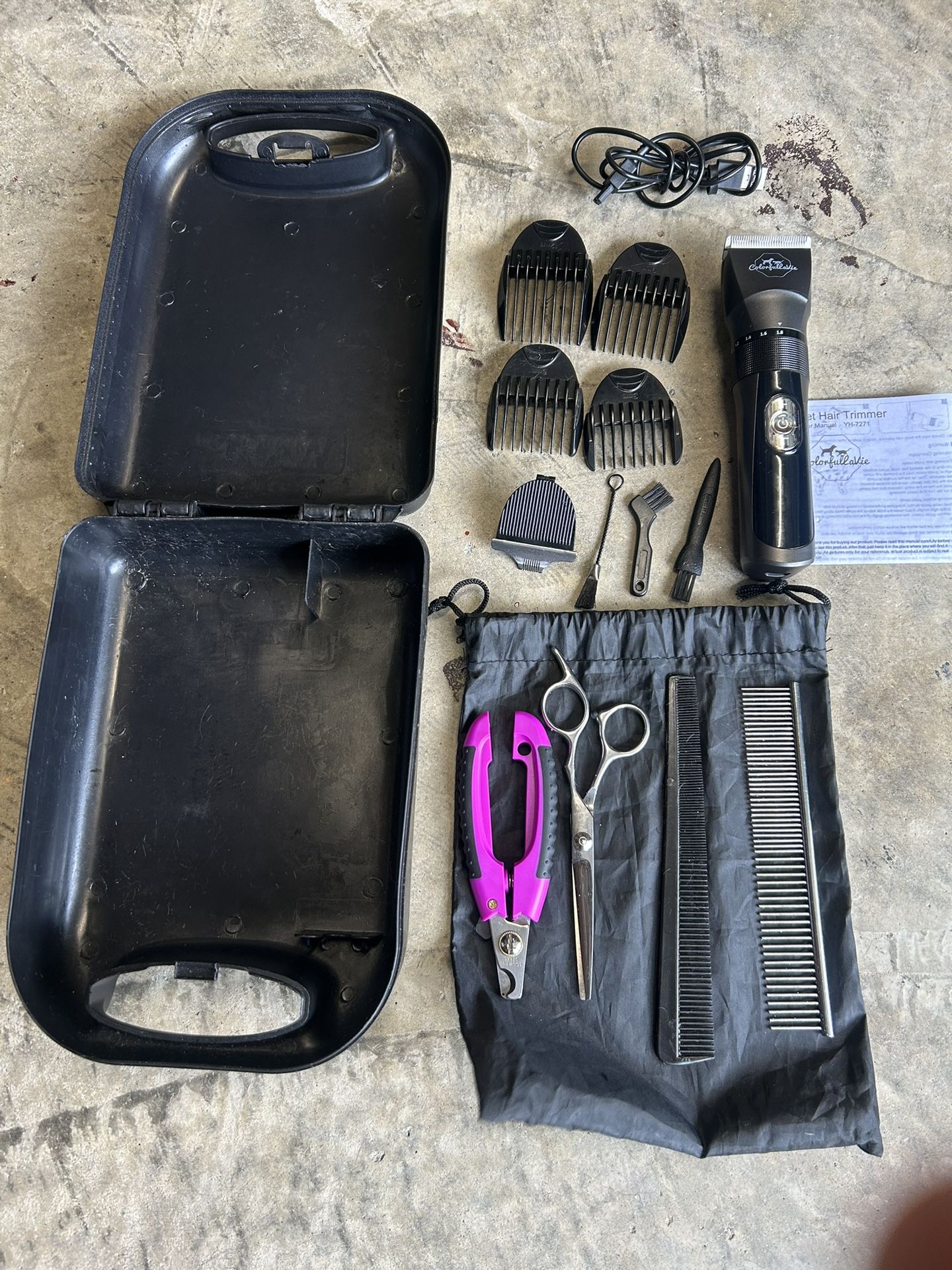 Rechargeable Pet Hair Clippers/Pet Grooming Kit