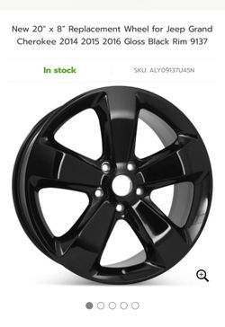 OEM Black 20” wheels and tires