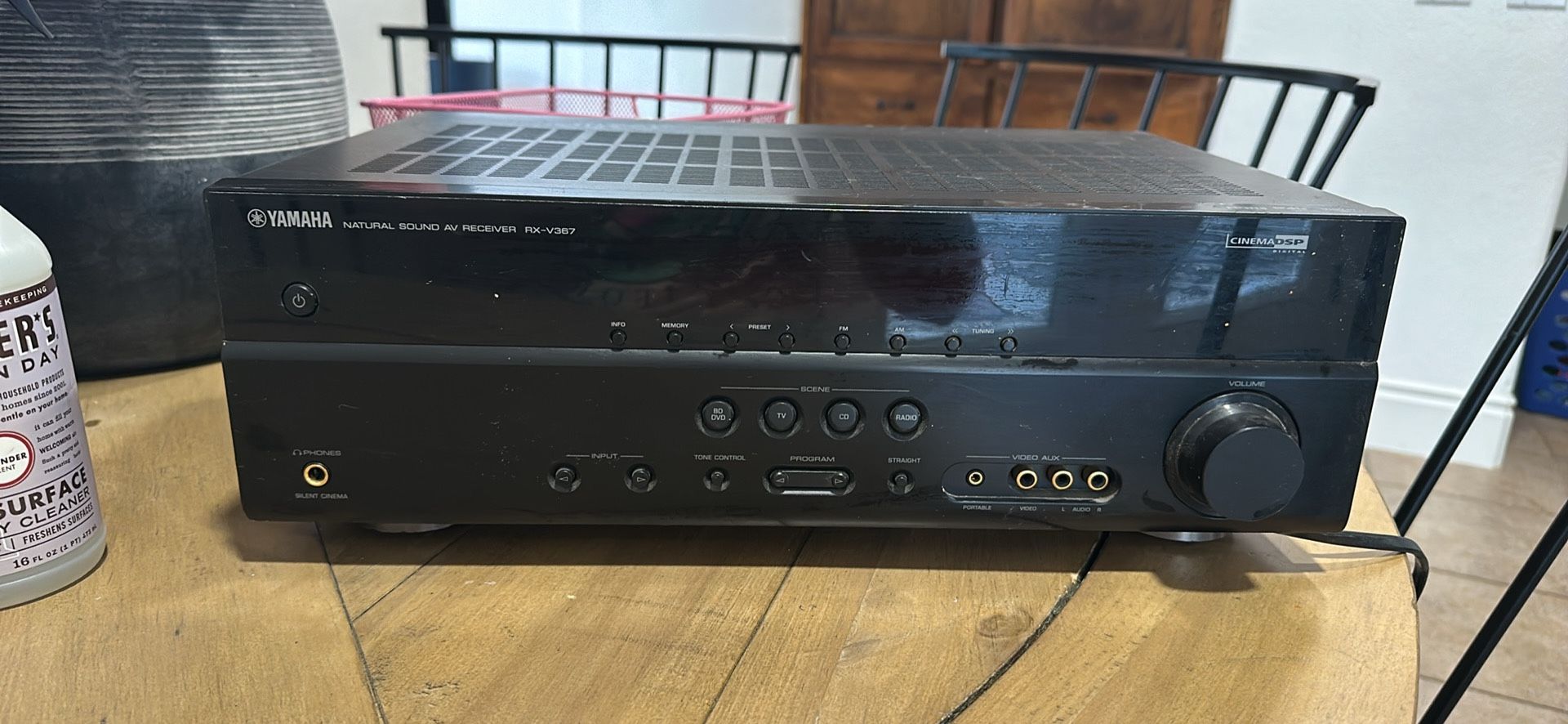 Yamaha RX-V367 Natural Sound Stereo Receiver HDMI 5.1 Channel Av Home Theater 