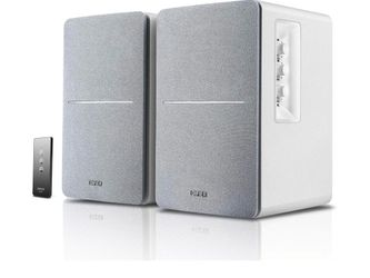 Edifier R1280T Powered Bookshelf Speakers - 2.0 Active Near Field Studio Monitor Speaker - White Enclosure - 42 Watts RMS