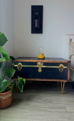 Pair of antique chest side tables