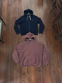Men’s Polo And Hollister Hoodies Size L