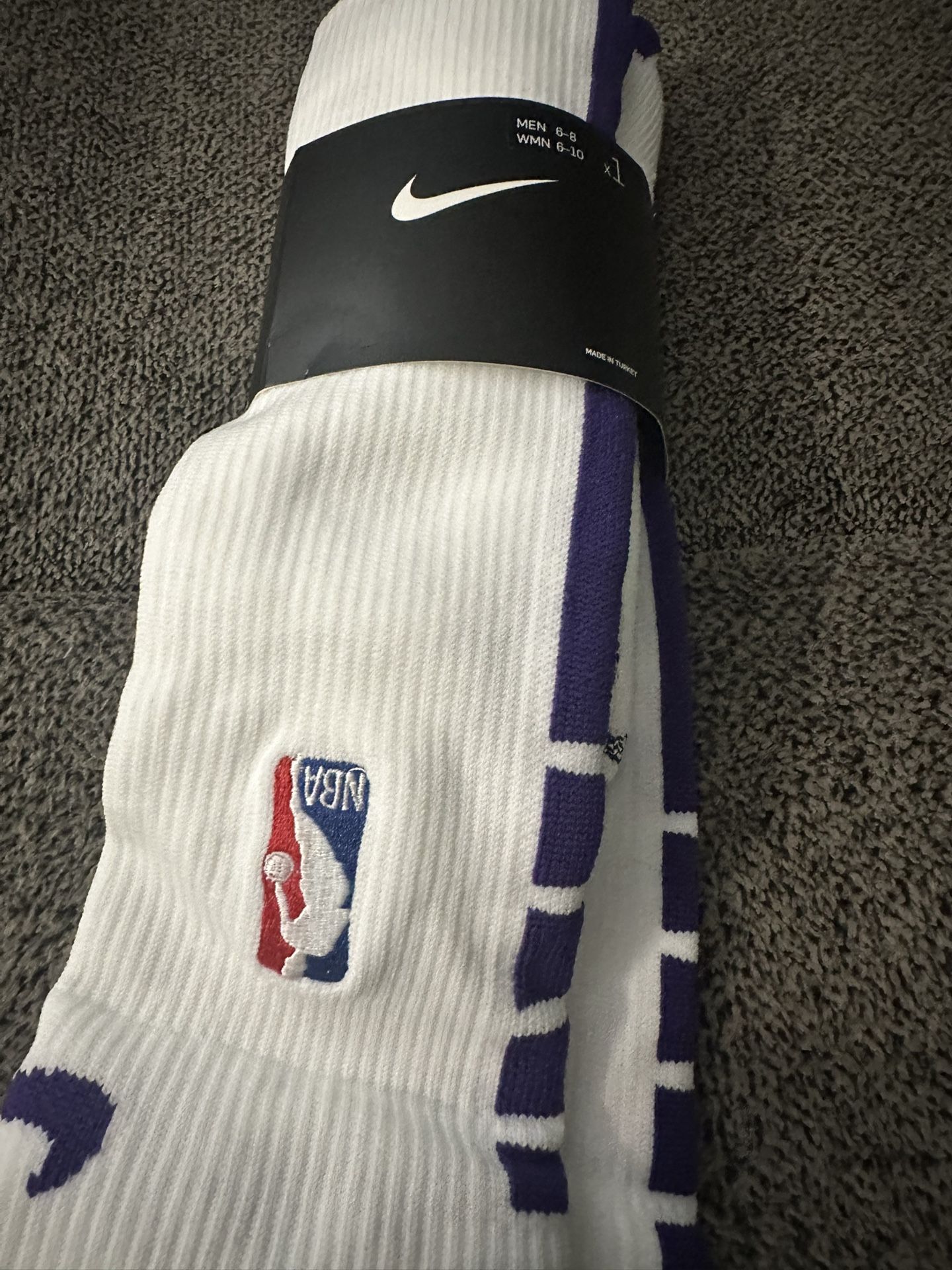 NBA socks WHITE & Purple