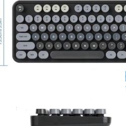 Retro Bluetooth Keyboard -Big  Keys -