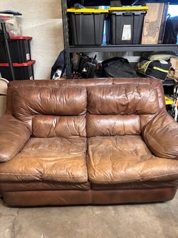 Leather Love seat