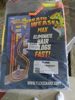 FlexiSnake Drain Weasel Max Hair Clog Remover