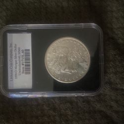 1898 Morgan Silver Dollar Coin Ms60