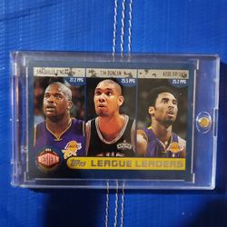 Tops League Leaders Double Sided Card 