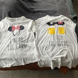 Disney Ears/beers Couples T-shirts 