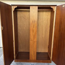 Mid Century Modern Vintage Teak Armoire/Wardrobe L.