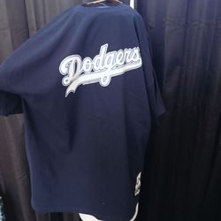 Mitchell & Ness LA Dodgers Navy T-Shirt