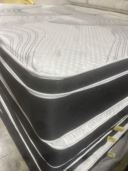 Queen Pillowtop Mattress And Box Spring New In Plastic Free Delivery In Atlanta 