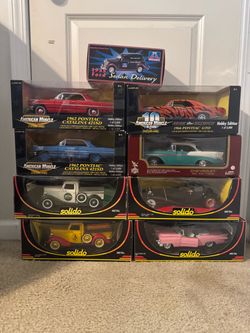 Die-Cast Model Car Collection – 9 Boxed Cars