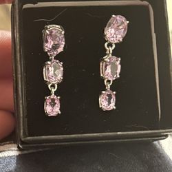Amethyst Ear Rings