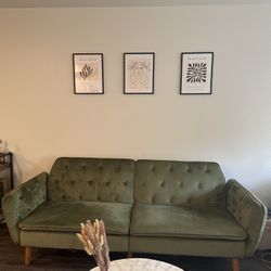 Novograta Velvet Green Couch