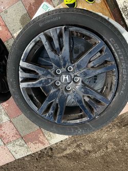 Honda OEM Black Alloy Wheel & Tire 1000  OBO
