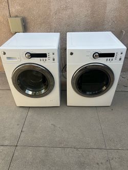 3 MONTHS WARRANTY 240 VOLTS GE STACKABLE WASHER DRYER