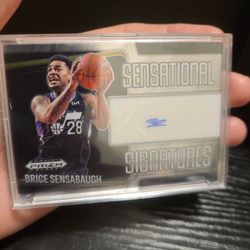 Brice Sensabaugh Prizm Black Rookie Auto