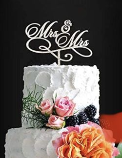 Cake Topper Mrs & Mrs