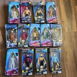 Star Trek 1990's Original In Unopened Boxes: Collector Series, First Contact, And Collectors Edition Action Figures