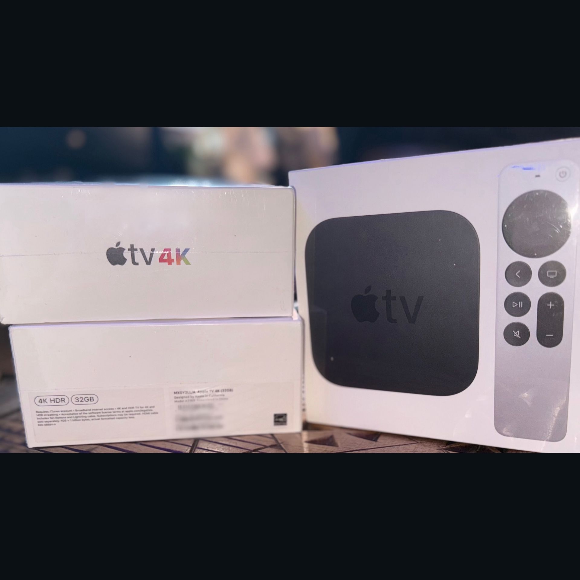 Apple TV 4K 2021 32GB  New Sealed In box  Silver Siri Touch Clip pad And Voice Remote  $155 FIRM