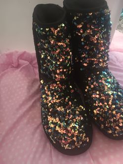 Sparkly Ugg Boots Black