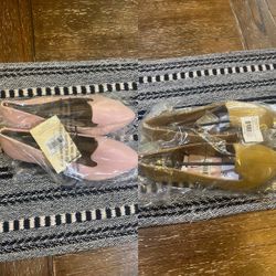 2 pair of new flats 6 and 7w