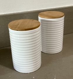 Ceramic Canisters (set of 2)