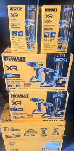 5-tool combo kit, 2 hammer drill/ impact driver combo kits, and 2 1/4” 3 speed high torque impact drivers for $700 total