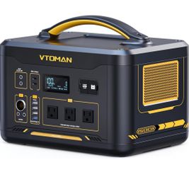 VTOMAN Jump 1500X Portable Power Station, 828Wh Solar Generator 1500W LiFePO4