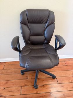 Office Depot Brown Faux Leather Office Chair