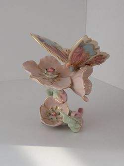 Lenox Winged Delight Porcelain Butterfly Figurine Parvaneh Holloway 24k Gold
