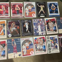 17 card NBA basketball rookie card lot Zaire Williams Jalen Green Zach Edey Kai Jones Cason Wallace Prizm rc etc!All cards are In good condition near 