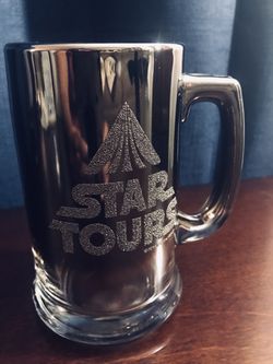 Vintage 1986 Disney “STAR TOURS,” Star Wars Mirrored Beer Mug, Stein -  Chrome Glass for Sale in Alamogordo, NM - OfferUp