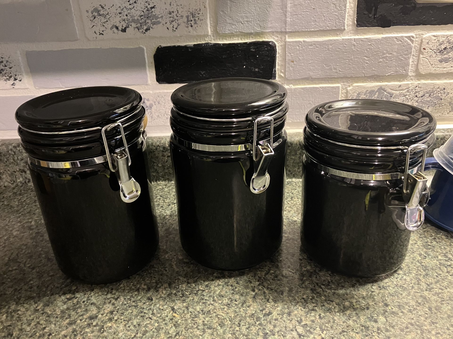 Black Storage Canisters