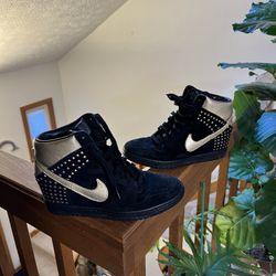 Nike Black And Gold " Sky High" High Tops 