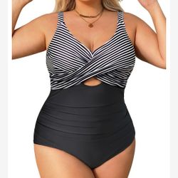 Chic Womans Swimsuit Size 16W New With Tags