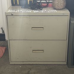 Metal File Cabinet (2 Drawers)