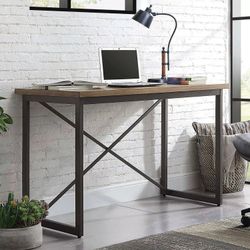 Bennett Industrial Style Writing Desk with Metal Frame