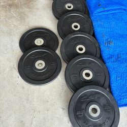 210 LBS Olympic BUMPER Weight Plates 