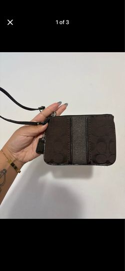 Chocolate coach wallet