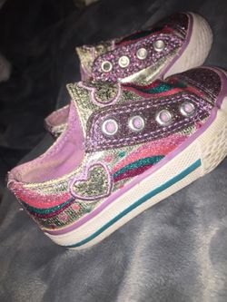 Colorful Glittery slip on