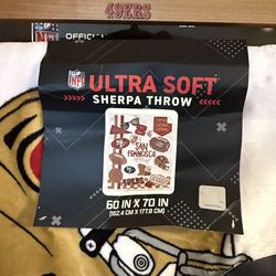 SF 49ers Sherpa Throw 60x90